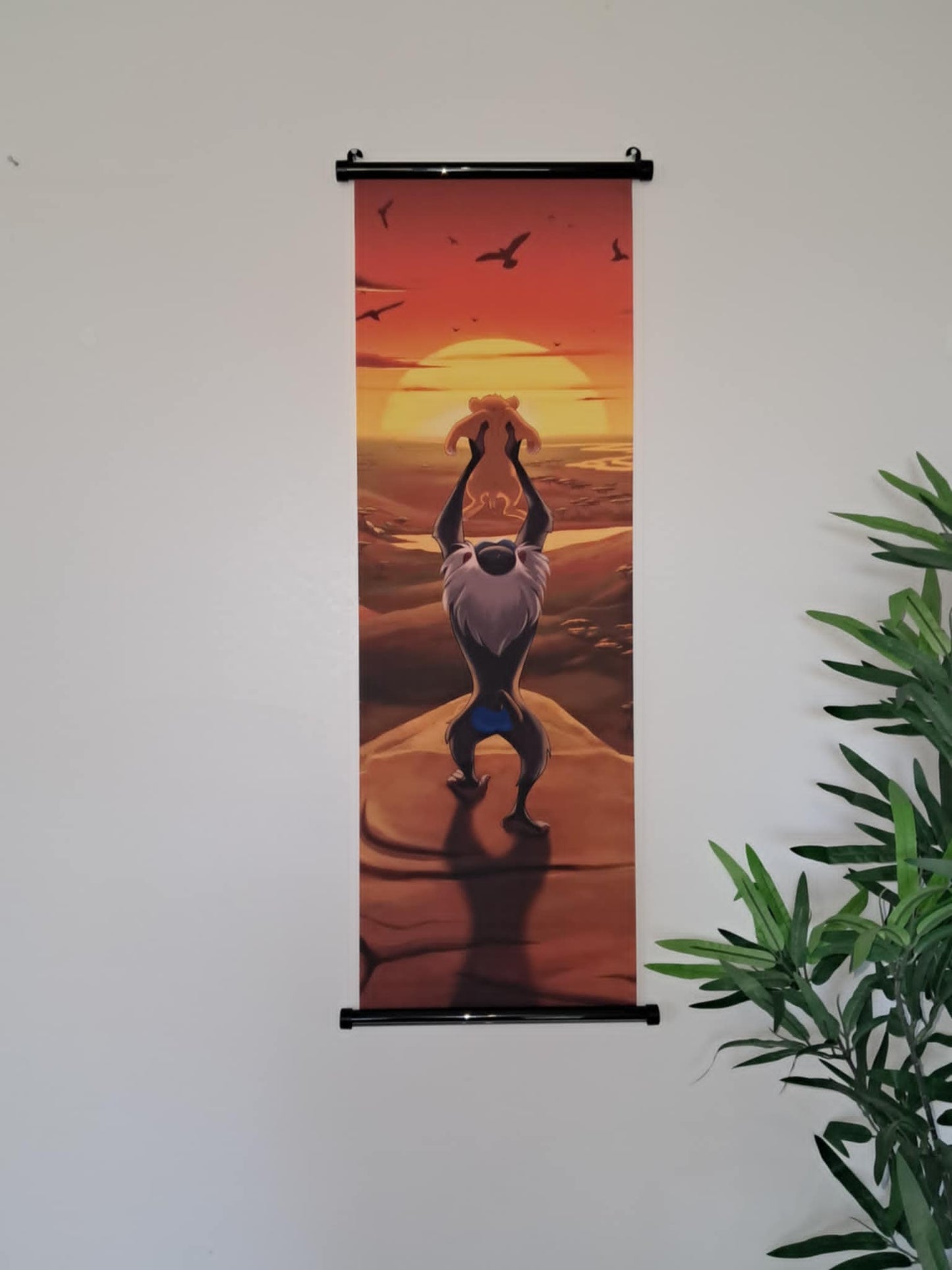 El rey león Symbas y Rafiki